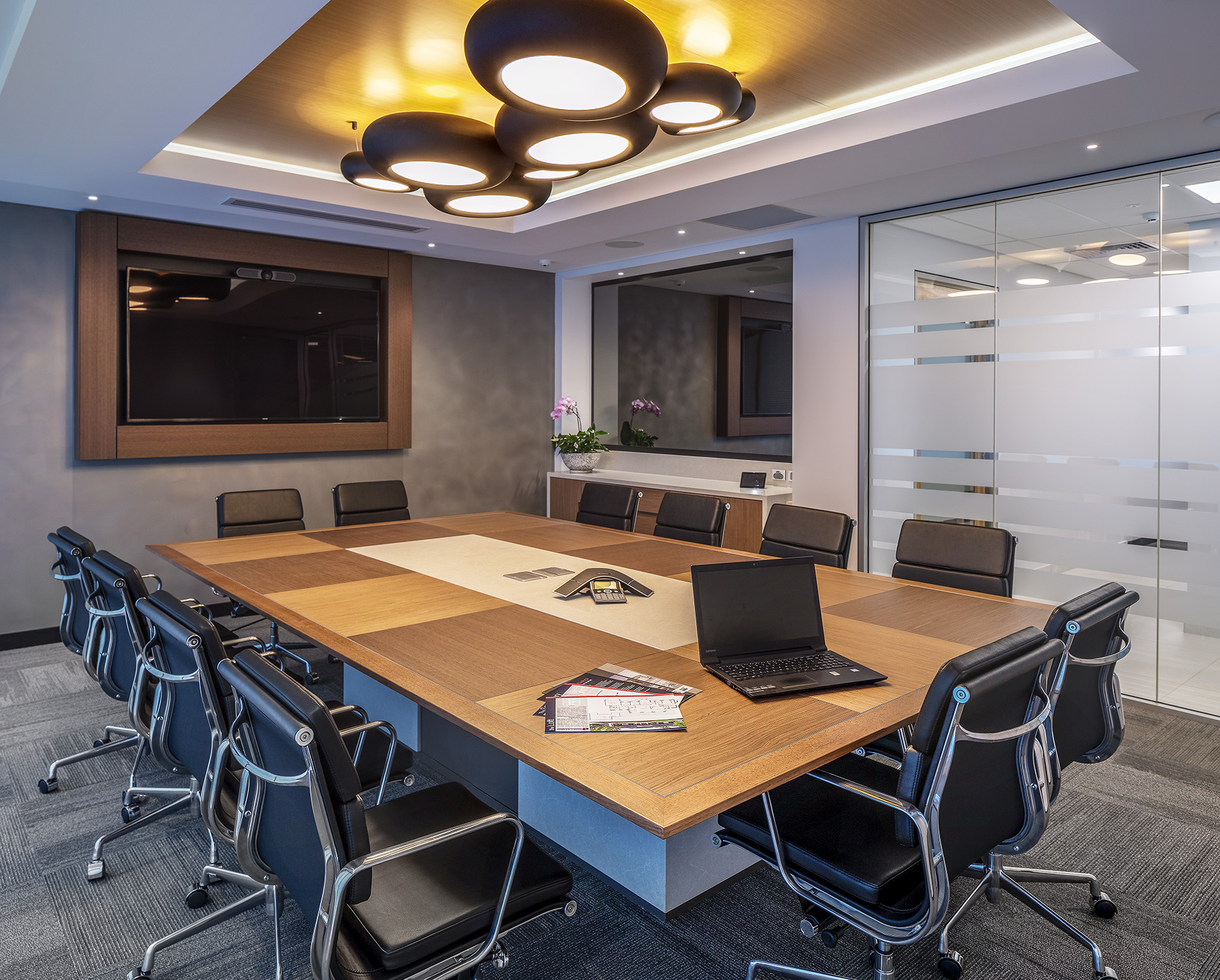 boardroom fit out intercom and screen | West Coast Hifi Commercial