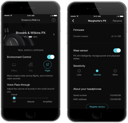 Bowers & Wilkins PX App