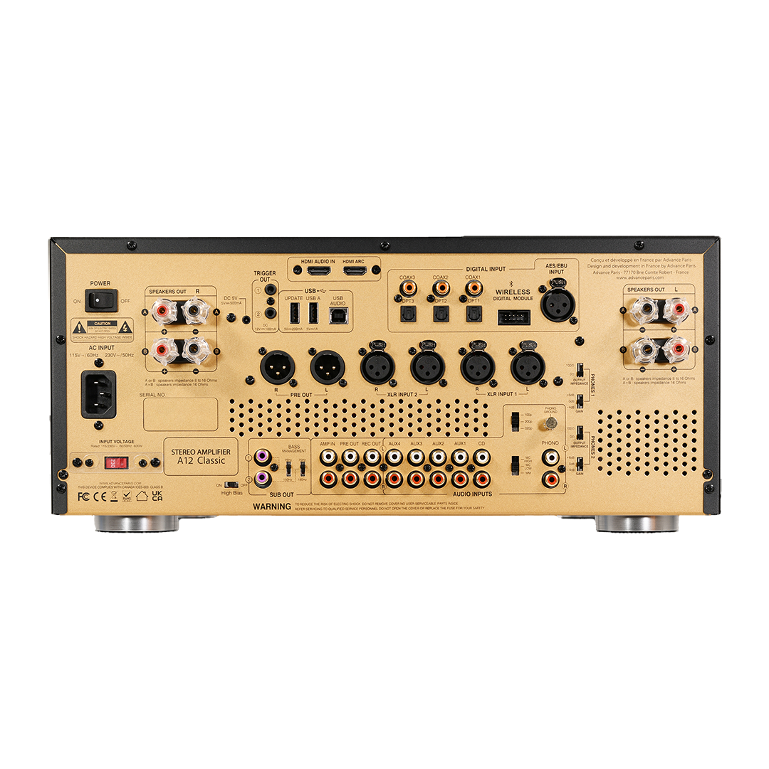 Advance Paris A12 Classic Hybrid Stereo Amplifier_B