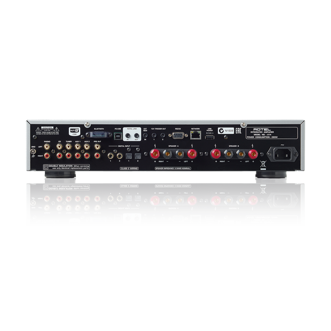 Rotel A14 MKII Integrated Amplifier_back