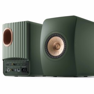 LS50 wireless ii_Moss Green_Pair_FrontBack