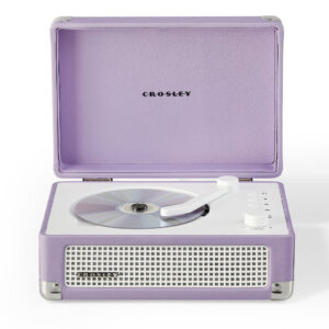 Crosley Cruiser Portable Retro CD Player with Stereo Bluetooth Speakers, FM Radio - Lavender