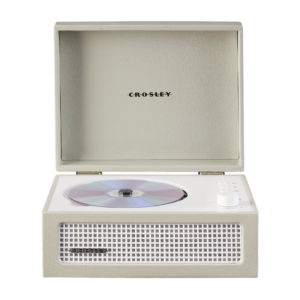 Crosley Voyager Portable Retro CD Player with Stereo Bluetooth Speakers, FM Radio - Dune