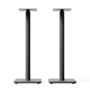 Kanto SPH Universal Height Adjustable Bookshelf Speaker Stands - Black, Pair