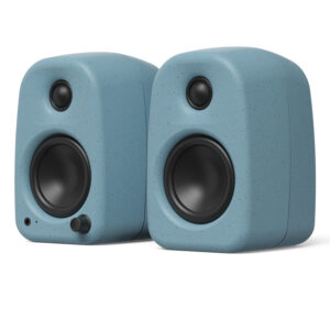 Kanto UKI 100W Desktop Speakers with Bluetooth, USB-C, Headphone out, Cornflower (Matte Blue), Pair