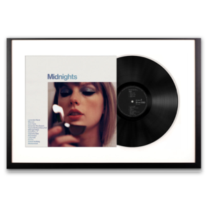 Framed Taylor Swift Midnights Vinyl Album Art