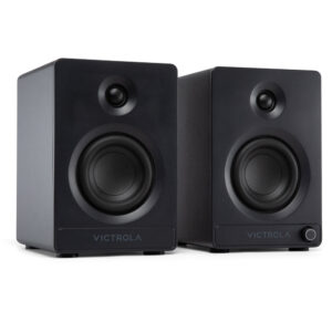 Victrola Tempo Bookshelf Speakers - Black
