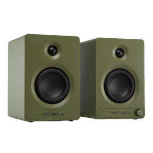 Victrola Tempo Bookshelf Speakers - Green