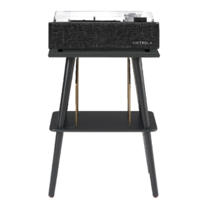 Victrola Eastwood II Turntable - Black + Turntable Stand Bundle - Black