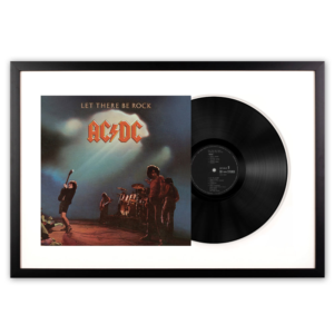 Framed AC/DC Let there Be Rock Vinyl Album Art