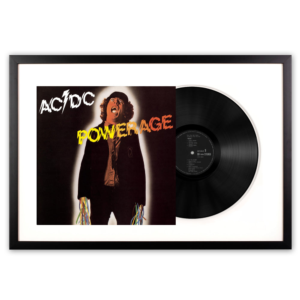 Framed AC/DC Powerage Vinyl Album Art