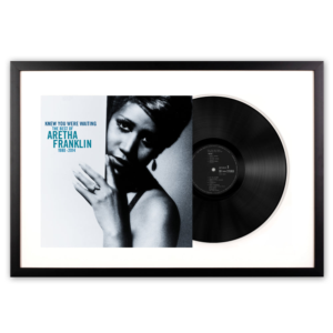 Framed Aretha Franklin Knew You Were Waiting: The Best of Aretha Franklin 1980-2014 Vinyl Album Art