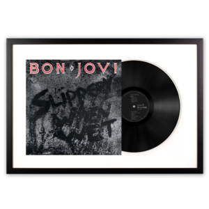 Framed Bon Jovi Slippery When Wet Vinyl Album Art