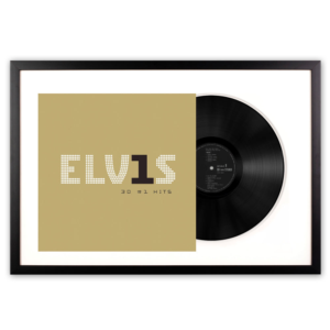 Framed Elvis Presley Elvis 30 #1 Hits Vinyl Album Art