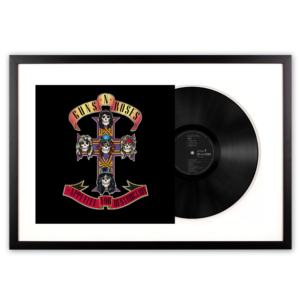 Framed Guns and Roses Appetite for Destruction Vinyl Album Art