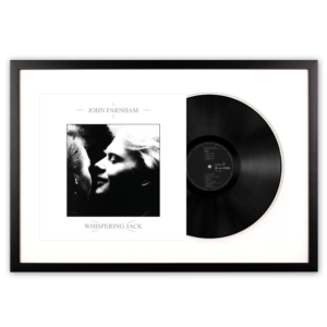 Framed John Farnham Whispering Jack Vinyl Album Art
