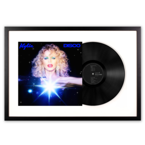 Framed Kylie Disco - Black Vinyl Album Art