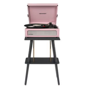 Crosley Voyager Bluetooth Portable Turntable + Crosley Turntable Stand Bundle - Amethyst