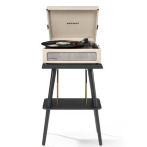 Crosley Voyager Bluetooth Portable Turntable + Crosley Turntable Stand Bundle - Dune