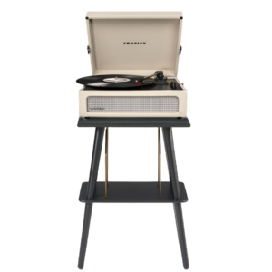 Crosley Voyager Bluetooth Portable Turntable + Crosley Turntable Stand Bundle - Dune