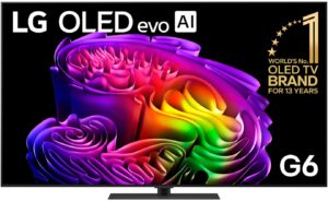 LG 65" G6 OLED evo AI 4K Smart TV