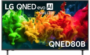 LG 55" QNED80B evo AI Mini-LED 4K Smart TV