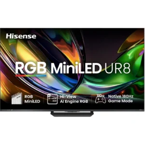 Hisense RGB MiniLED 85'' UR8S 180Hz 4K Smart AI TV