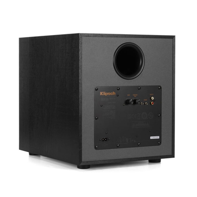 Klipsch-R-100SW-Subwoofer-Black-Rear